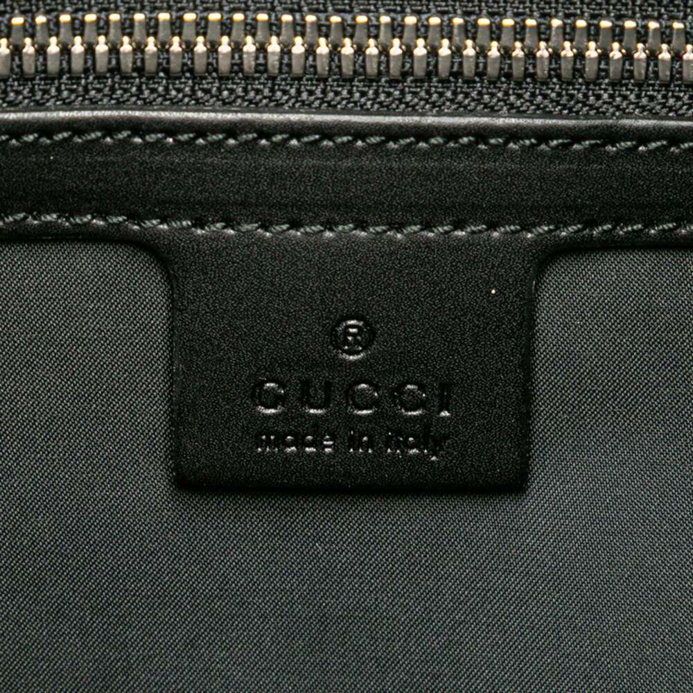 GUCCI Authentic Black Leather Backpack - Picture 8 of 9